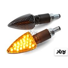 Blinker STR8 Demon 2 Led real carbon-look mit Straßenzulassung(AUSLAUF)