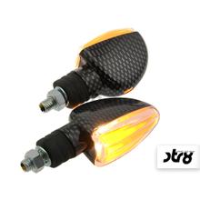 Blinker STR8 Demon Klarglas carbon(AUSLAUF)