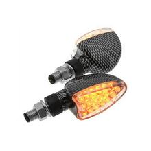 Blinker STR8 Demon LED klarglas Carbon Optik mit Straßenzulassung