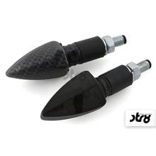 Blinker STR8 LED Black Line real carbon-look mit Straßenzulassung(AUSLAUF)