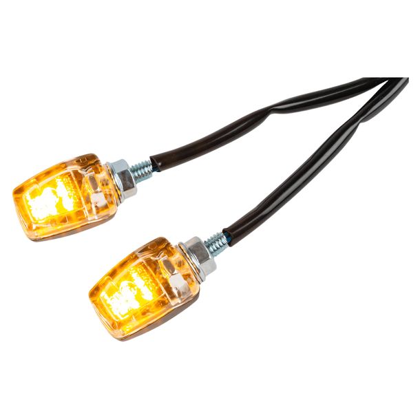 Blinker STR8 Led Mini 2 schwarz transparent mit Straßenzulassung(AUSLAUF)