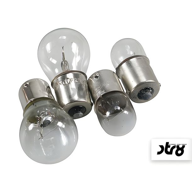 Blinkerbirnenset STR8 2x 12V 10W 2x 12V 21W BA15S weiß mit Straßenzulassung(AUSLAUF)