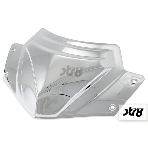 Lenkkopfspoiler STR8 für Aprilia SR50 für Factory chrom(AUSLAUF)