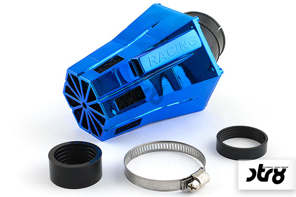Filtro aria STR8 Evo 28-35mm schiuma curvata blu/nera (BECCULO)