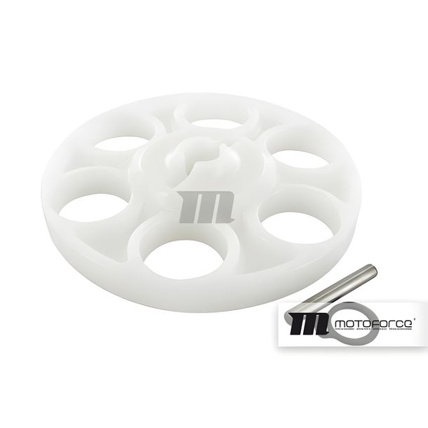 Mitnehmerrad Wasserpumpe Motoforce inkl. Bolzen / Seegerring Minarelli liegend / China 2-Takt LC