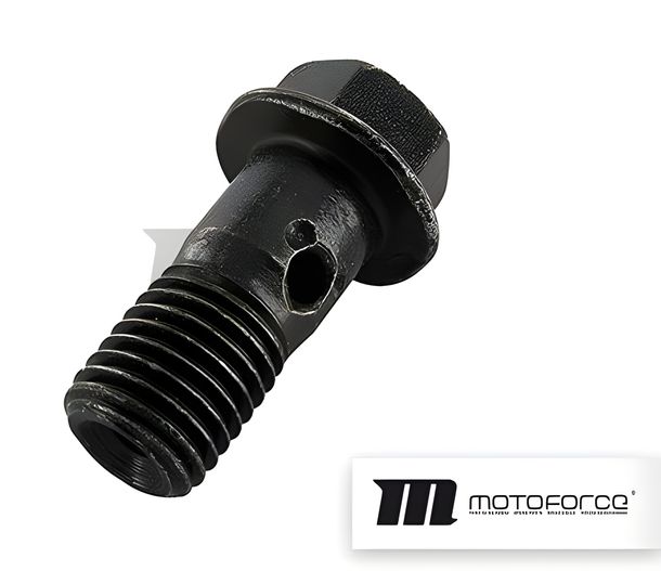 Bolt Motoforce banjo bolt M10x1.25/steel hexagonal with flange brake pump/ caliper