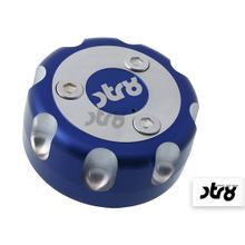 Tankdeckel STR8 CNC RACING für Yamaha / MBK Roller für Derbi Senda blau(AUSLAUF)