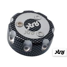 Tankdeckel STR8 CNC RACING für Yamaha / MBK Roller für Derbi Senda carbon(AUSLAUF)