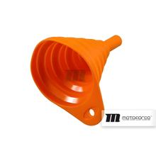 Nátrubek Motoforce RACING silikon 80mm / výška 55-130mm oranžová