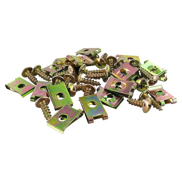 Kåpskruv-set Motoforce inkl. fäste M5x15 20 st. universal