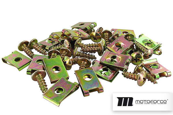 Fairing screw set Motoforce including bracket M5x15 20 pieces universal