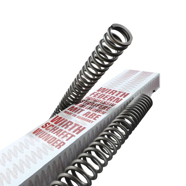 Gabelfedern Motorrad Satz Wirth 6037 Progressiv Straffere Federn mit ABE 2 Stück – Bild 1