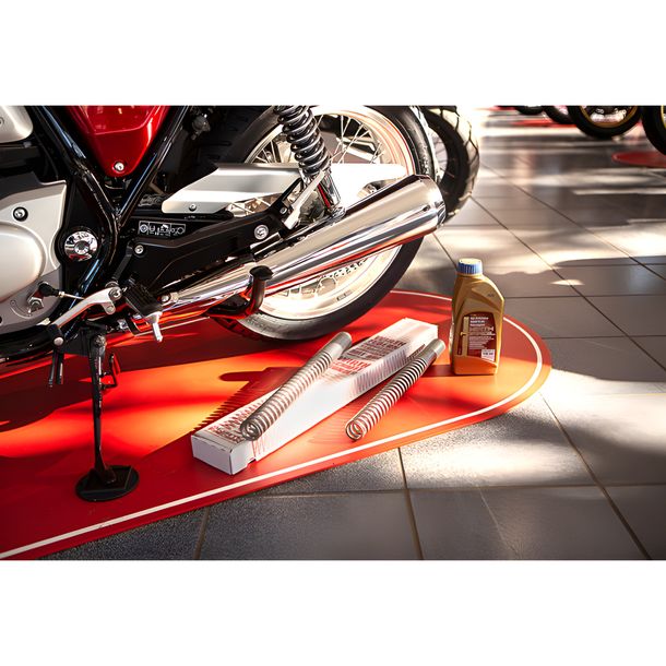 Gabelfedern Motorrad Satz Wirth 6037 Progressiv Straffere Federn mit ABE 2 Stück – Bild 5