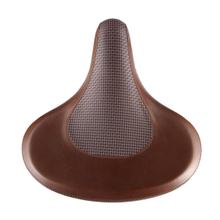 Selle de vélo Cruiser avec ressorts Velo cuir marron+tissu