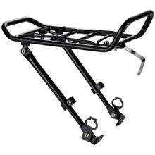 Rear Rack Aluminium Black Adjustable O-Stand for 24 - 28 Bicycles