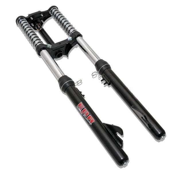 Sport Gabel EBR Telegabel Federgabel chrom schwarz für Piaggio Vespa Ciao Mofa Moped