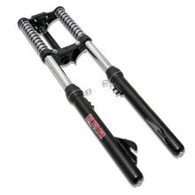Sport Gabel EBR Telegabel Federgabel chrom schwarz für Piaggio Vespa Ciao Mofa Moped