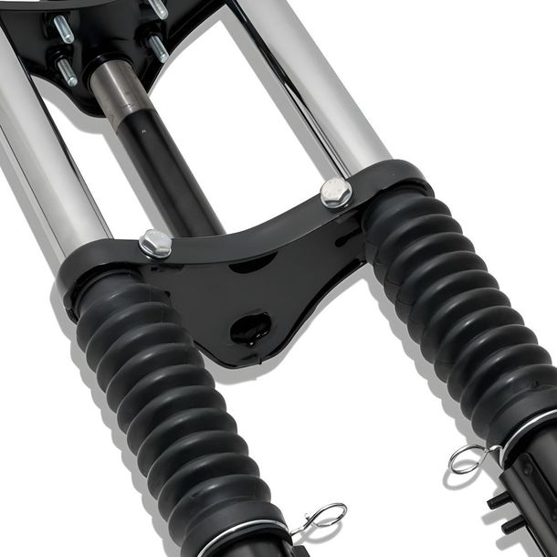 Fourche sport EBR - fourche avant - fourche à suspension noire pour cyclomoteur Sachs/Hercules