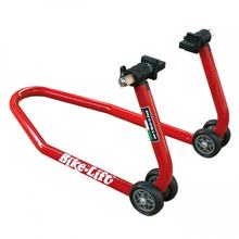 Montageständer Bike Lift FS-10/H vorn für alle Motorräder mit Radialbremse verwendbar mit verschiedenen Adaptern rot  35cm