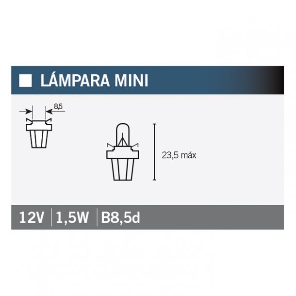 Glühlampe Leuchtmittel OSRAM 2752MF 12V1,5W, 1 Stück