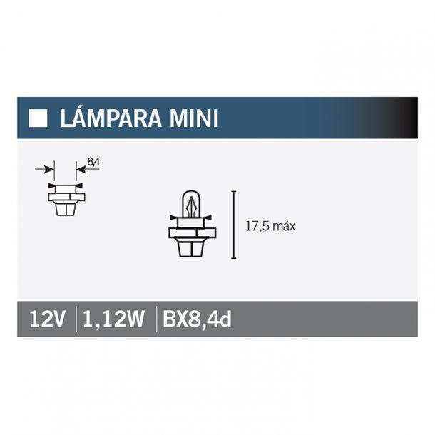 Glühlampe Leuchtmittel OSRAM 2473MFX6 12V1,5W, 1 Stück