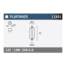 Glühlampe Leuchtmittel OSRAM 6475 12V18W, 1 Stück