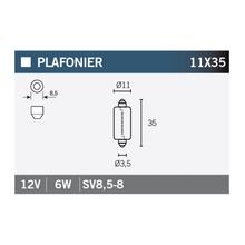 Glühlampe Leuchtmittel OSRAM 6486X 12V6W, 1 Stück