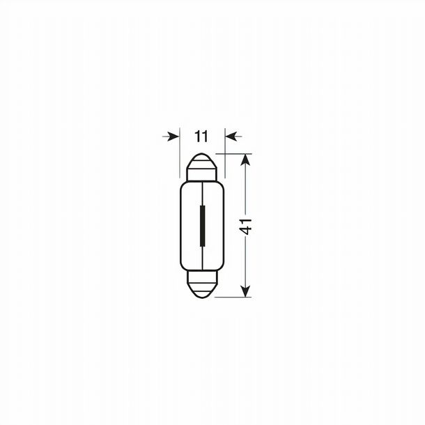 Ampoule à incandescence OSRAM 6411 12V10W, 1 pièce