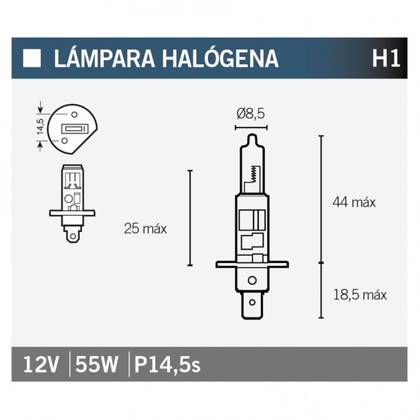 Ampoule à incandescence OSRAM 64150NBP H1, lot de 1