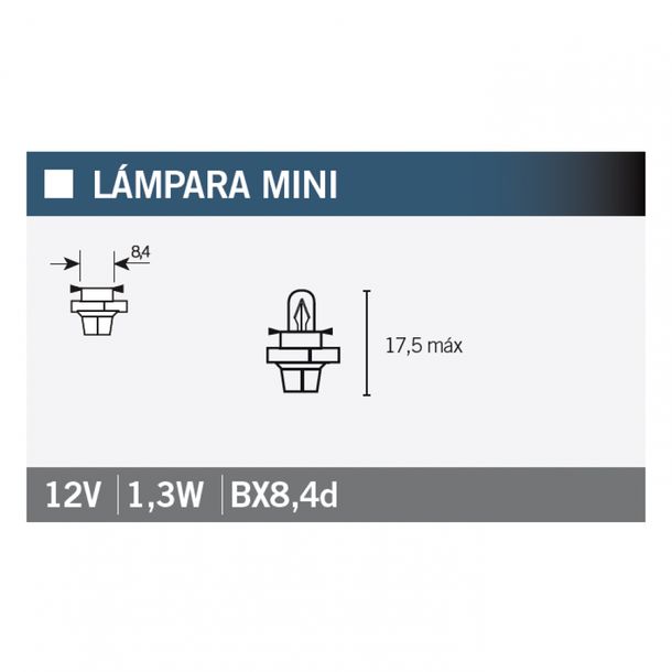 Glühlampe Leuchtmittel OSRAM 2431MFX6 BX8,4d, 1 Stück