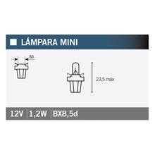 Glühlampe Leuchtmittel OSRAM 2721MFX BX8,5d 12V1,2W, 1 Stück