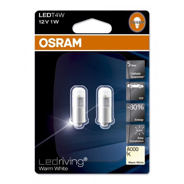 Glühlampe Leuchtmittel OSRAM LED Retrofit 12V cool T-4 6000K, 2 Stück