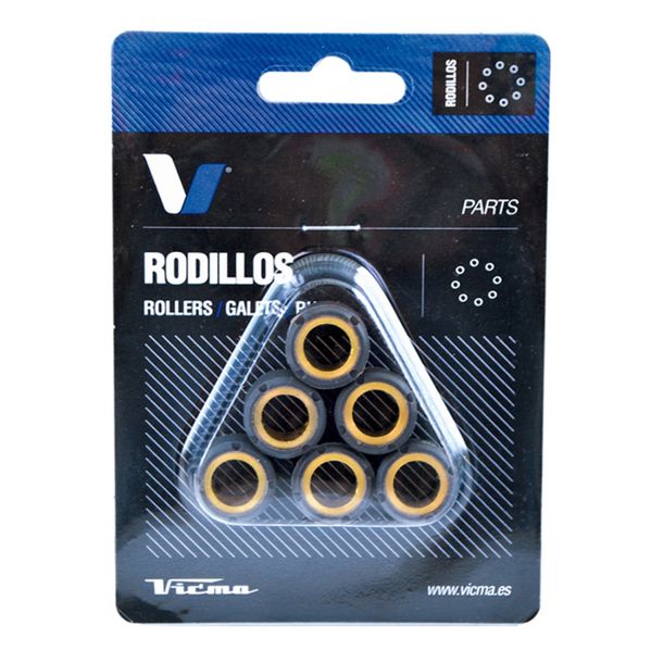 Variateur Tecnium - Jeu de galets variateur 16x13mm, 8,0g, 6 pièces