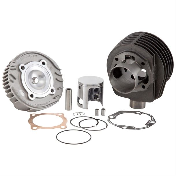 Cilindro Sport Malossi MKII 139 cc per Vespa P80x / PX 80 E - Ø 61,0mm, ghisa grigia, 7 fanghi in eccesso, Hub standard, compreso la testa.