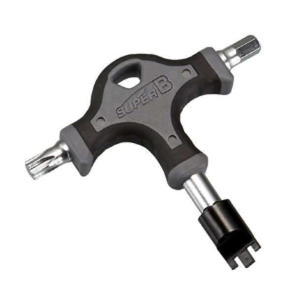 Llave T. T40-Allen 6mm. + Llave plato Super B - REF TB-TH20