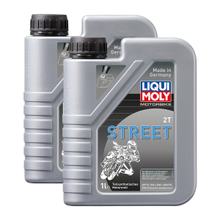 2x Liqui Moly 1504 Motorbike 2T Teilsynthetisch Scooter Street Roller Motoröl 1L