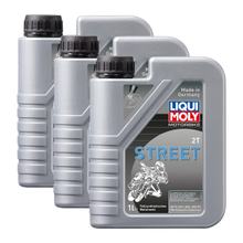 3x Liqui Moly 1504 Motorbike 2T Teilsynthetisch Scooter Street Roller Motoröl 1L