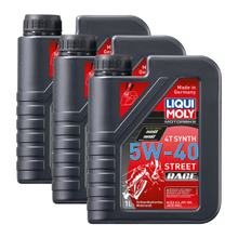 3x Liqui Moly 2592 Motorbike 4T Racing Synth Street Race Motoröl 5W-40 1L