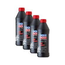 4x Liqui Moly 2716 Motorbike Motorrad Fork Oil Gabelöl Stoßdämpfer 5W light 1L