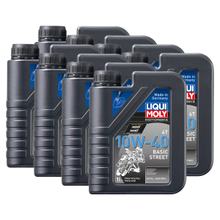 8x Liqui Moly 3044 Motorbike 4T Basic Street Motoröl 10W-40 1L
