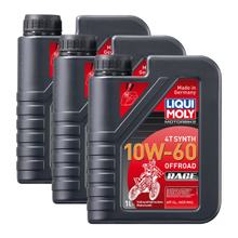 3x Huile moteur synthé 4T Liqui Moly 3053 pour moto Offroad Race 10W-60 1L