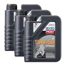 3x Liqui Moly 3057 Motorbike 4T Motoröl Offroad 15W-50 1L