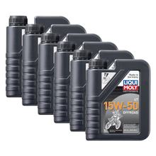6x Liqui Moly 3057 Motorbike 4T Motoröl Offroad 15W-50 1L