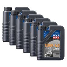6x Liqui Moly 3059 Motorbike 4T Basic Offroad 10W-40 Motoröl 1L