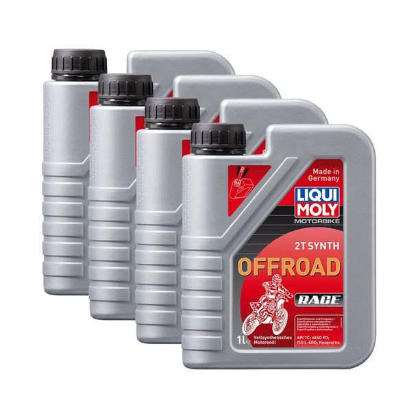 4x Liqui Moly 3063 Motorbike 2T Semisynth Offroad Race Motoröl 1L