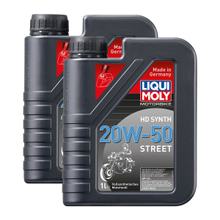 2x Liqui Moly 3816 für Harley Davidson Motorbike HD Synth Street Motoröl 20W-50 1L