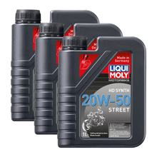 3x Liqui Moly 3816 für Harley Davidson Motorbike HD Synth Street Motoröl 20W-50 1L