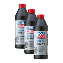 3x Liqui Moly 3821 Motorbike Getriebeöl Motorrad 80W-90 1L