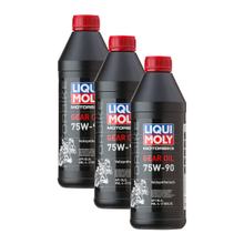 3x Liqui Moly 3825 Motorbike Getriebeöl Motorrad75W-90 1L