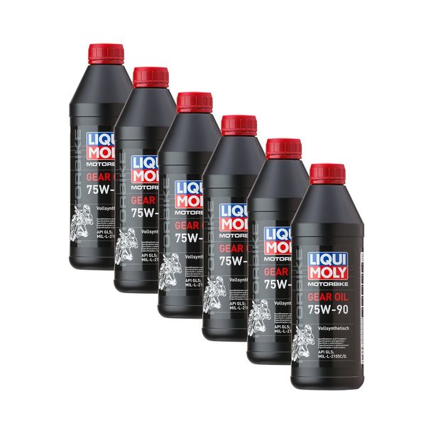Aceite para transmisión de moto Liqui Moly 3825, 75 W-90, 1 L, 6 unidades